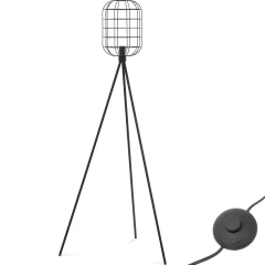 Stoječa svetilka z mrežastim senčnikom E27, 163 cm