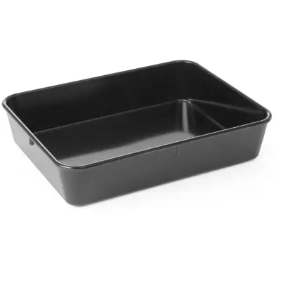 Melaminska posoda za pladenj za meso in hrano 280x210x60mm črna - Hendi 568804
