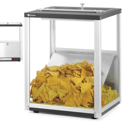 Grelnik, grelna vitrina za nachos, arašide, 30 l, 300 W - Hendi 282779