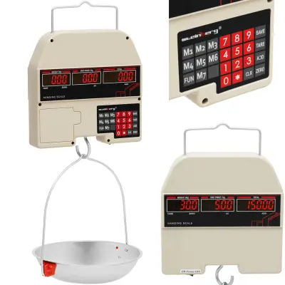 LED trgovinska viseča tehtnica 30 kg / 0,005 kg