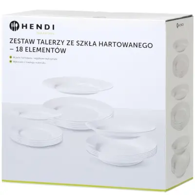 Set plošč iz kaljenega stekla, 18 kos. - Hendi 795224