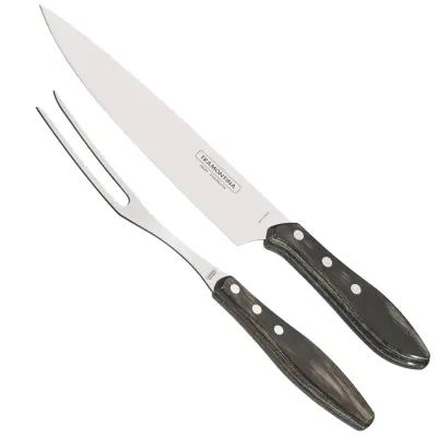 Set jedilnega pribora za zrezek Churrasco iz nerjavečega jekla SET 2 kosa.