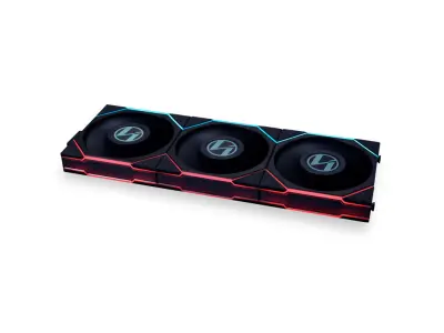 Lian Li UNI TL LCD serija črn 120 mm ventilator (paket 3)