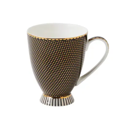 Maxwell&Williams lonček Regency 300ml / črna / porcelan