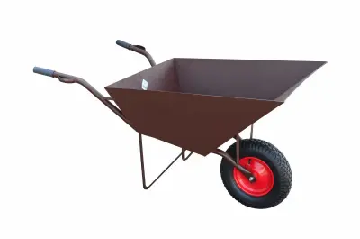 V gradbeni samokolnici 110L/2,0 mm rjava