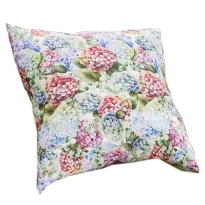 Brandani okrasna blazina Flora 60x60cm / hortenzija / bombaž, poliester