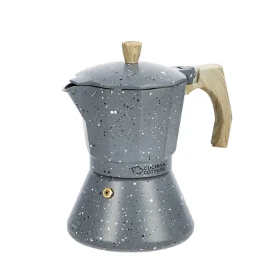 AdTREND kafetiera Stone Cook / za 6 skodelic / indukcija / aluminij, kamnita prevleka