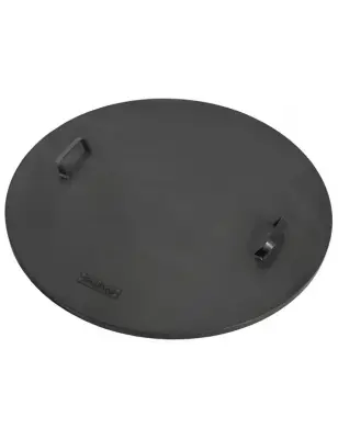 Okrogel jeklen pokrov za žaro z dvema ročajema Ø 71,5 cm