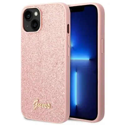 GUESS GUHCP14MHGGSHP ovitek za iPhone 14 Plus 6.7 - roza z bleščicami
