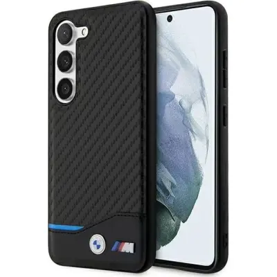 BMW ovitek Carbon BMHCS23FE22NBCK za Samsung Galaxy S23 FE 5G - črn