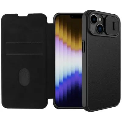 Nillkin preklopna torbica QIN Pro z zaščito kamere za iPhone 14 Plus 6.7 - črna