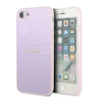 GUESS GUHCI8PSASBPU usnjen ovitek za iPhone 7 / 8 / SE 2020 - vijola