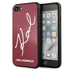 Originalen KARL LAGERFELD ovitek iPhone 7, 8, SE 2020 - Glitter Script - prozorna zaščita za telefon - KLHCI8DLKSRE