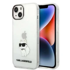 Originalen KARL LAGERFELD ovitek iPhone 14 Plus - IML NFT Choupette -  prozorna silikonska zaščita - KLHCP14MHNCHTCT