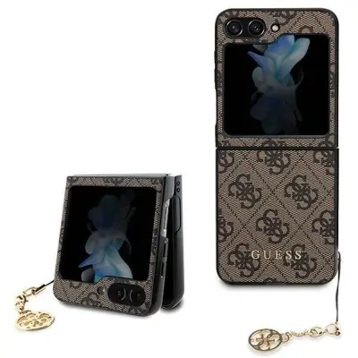 GUESS GUHCZF5GF4GBR ovitek Samsung Galaxy Z Flip 5 F731 - rjav