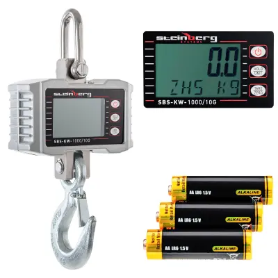 Viseča kaveljska tehtnica do 1000 kg / 0,5 kg LCD