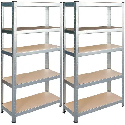 Kovinski skladiščni stojalo Set 2 PCS. 180 x 90 x 40 cm Humberg HR-812