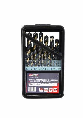 Awtools Metal HSS M2 Drill. 25 psov / 1,0-13,0 mm/ Premium