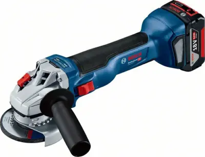 Bosch Angle Grinder 18V 125 mm 2x5.0ah + L-Boxx GWS 18V-10