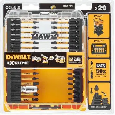 DEWALT FLEXTORQ SET NASTAVKOV 29 kos.