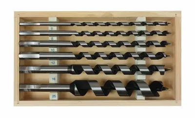 Vaja iz lesa 6pcs/230mm/srebro 6/8/10/12/16/25mm