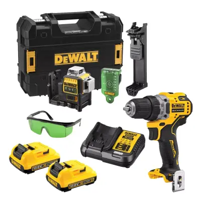 Dewalt.Stadząt Combo 12V DCE089G+DCD701 DCK212D2T