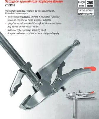 Klolice žlice Yato Welding 150 mm 21570