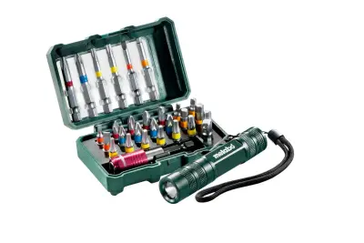 METABO SET KONIC 29 kos. + SVETILKA