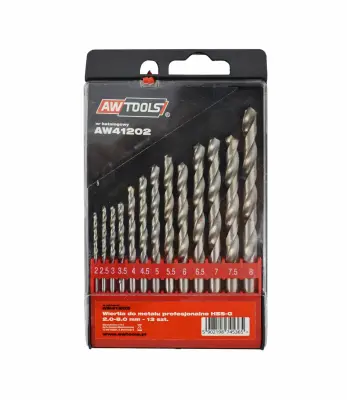 Awtools HSS-G Metal Drill Set 13el. /2.5 - 8mm/