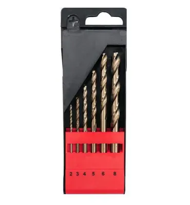 Yato kovinski vrtalni komplet HSS 6 elementov 2, 3, 4, 5, 6, 8mm, kobalt