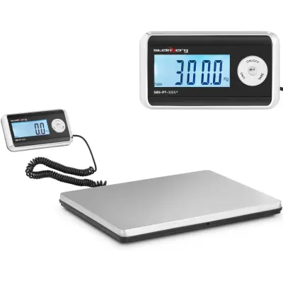 LCD poštna tehtnica za pakete 31 x 38,5 cm 300 kg / 100 g