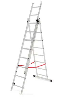 Awtools osnovne 3x8 stopinj aluminijaste lestvice 150kg
