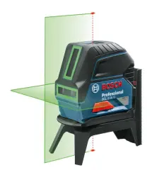 Bosch Cross-toint Laser GCL 2-15 G + RM1 ročaj, zeleni žarek