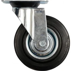 Vorel vrtljivo kolo s črno gumo 160 mm 87315