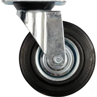 Vorel vrtljivo kolo s črno gumo 160 mm 87315