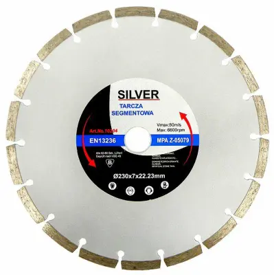 Srebrni diamantni disk 350 x 10 x 25,4/22,2 mm