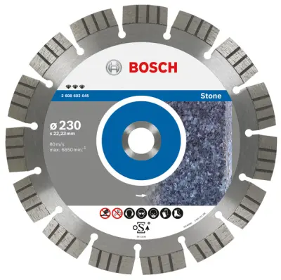 Bosch Diamond Shield 125x22 Seg Stone