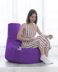 HANAH HOME EVA Sport - Purple vrtna sedežna vreča