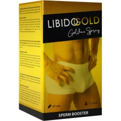Tablete za povečanje izliva Libido Gold Golden Spray, 60 kom