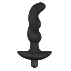 Silikonski analni vibrator Raven Rocket, črn
