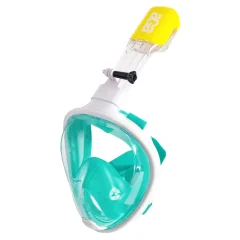 Aga Maska za potapljanje s celim obrazom S/M White/Turquoise