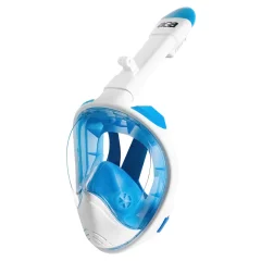 Aga Maska za potapljanje s celim obrazom L/XL Bela/modra