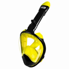 Aga Maska za potapljanje s celim obrazom S/M Black/Yellow