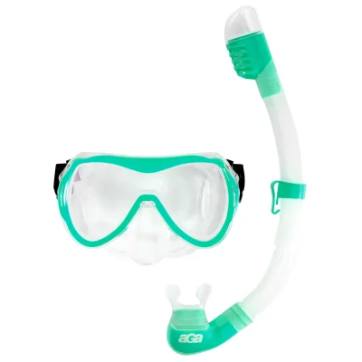 Aga Komplet potapljaške maske in dihalke M12+S2 Turquoise