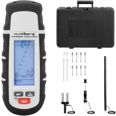 Merilnik vlage merilnik vlage gradbenih materialov LCD 1-75% SET