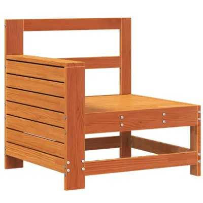 vidaXL Vrtni kavč voščeno rjav 69x62x70,5 cm trdna borovina