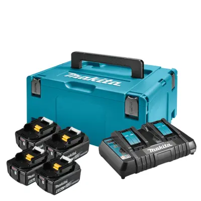 MAKITA LXT power set v kovčku Makpac 3 (DC18RD,4x BL1860B) 198091-4