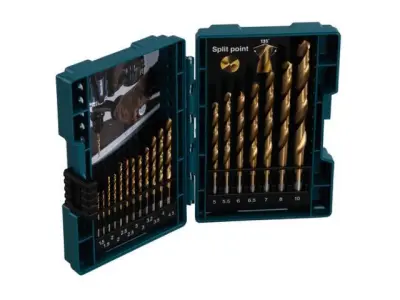 MAKITA 19-delni set HSS-TIN svedrov za kovino D-67527