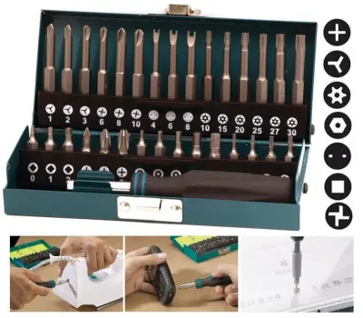WOLFCRAFT SET NASTAVK Z ROČAJEM 31 kos.