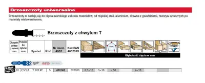 Milwaukee Blade za 91 mm T123XF Jigsaw 5 psov. Kovina